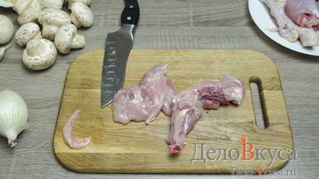 фаршированные куриные ножки грибами и сыром