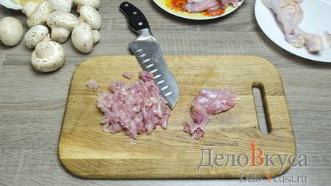 фаршированные куриные ножки грибами и сыром