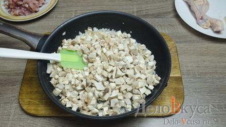 фаршированные куриные ножки грибами и сыром