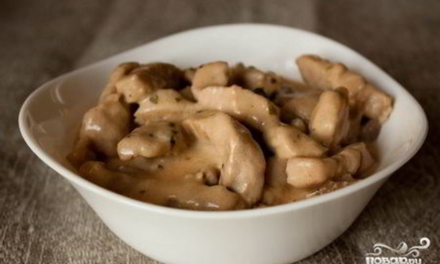 Рецепт говядины в сливках в мультиварке