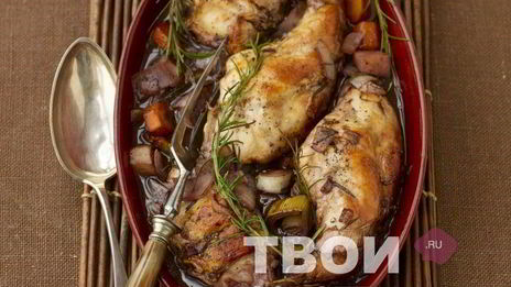 кролик в красном вине