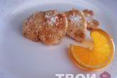 Куриное филе в кокосовой стружке с апельсиновым соусом