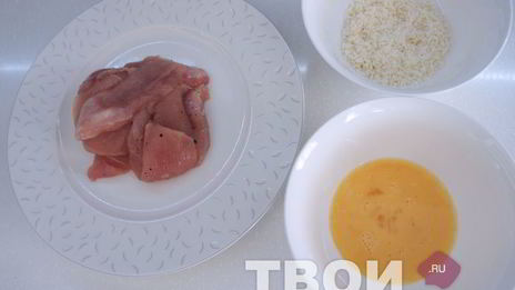 куриное филе в кокосовой стружке с апельсиновым соусом