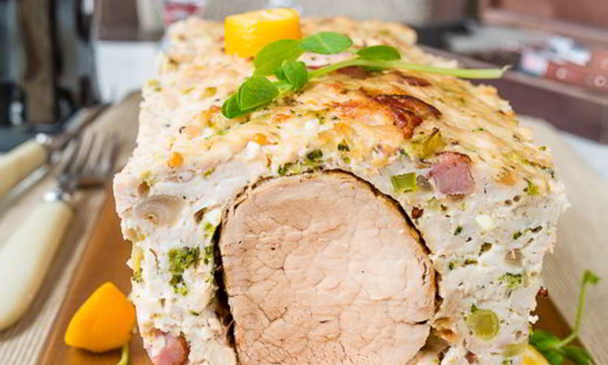 Рецепт куриного террина со свиной вырезкой