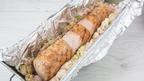 куриный террин со свиной вырезкой