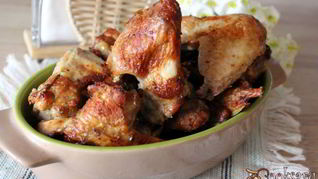 Куриные крылышки, запеченные в мультипечи