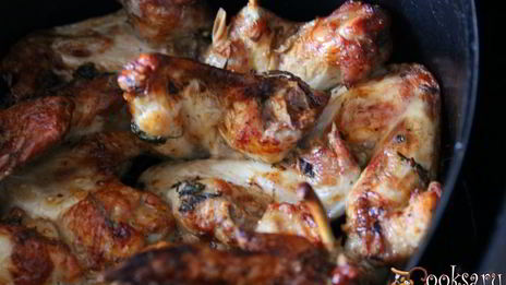 куриные крылышки, запеченные в мультипечи