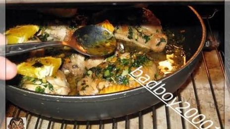 курица с апельсинами