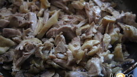 курица с грибами и лимоном