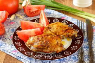 Курица запеченная в мультиварке