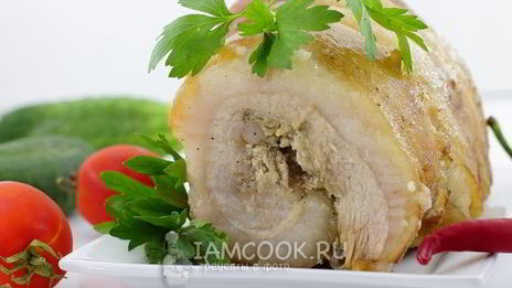 сало, запеченное в духовке в фольге