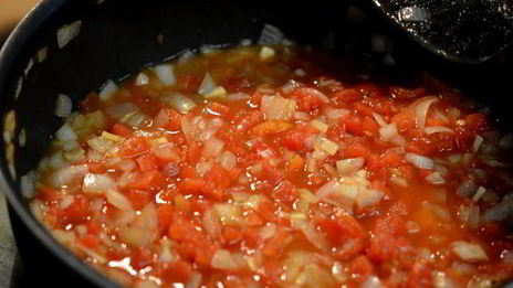 свинина с паприкой и грибами шиитаке