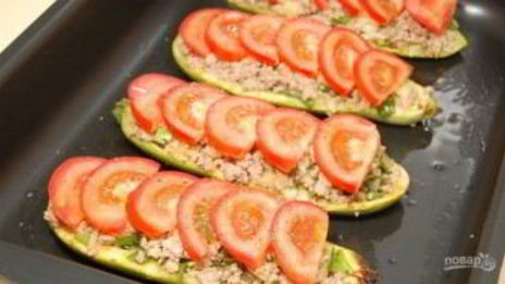 свиной фарш с кабачками в духовке