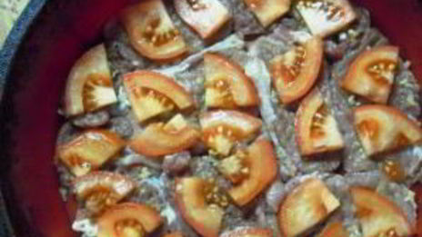 телятина с помидорами