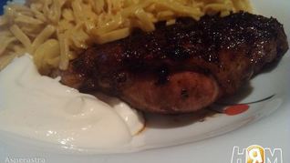 Утиная грудка на гриле