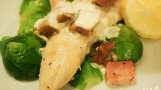 Запеченная курица в сливочном соусе