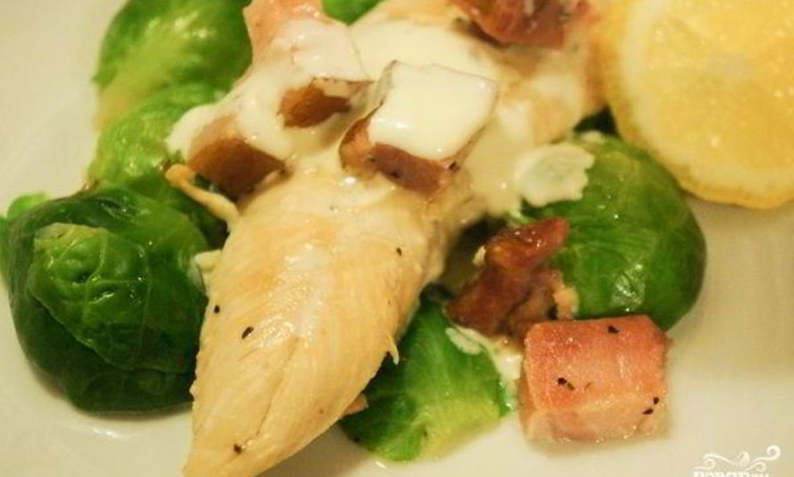 Рецепт запеченной курицы в сливочном соусе