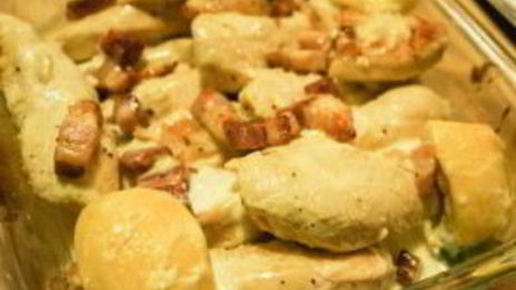 запеченная курица в сливочном соусе