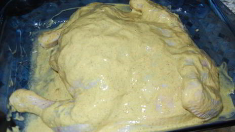 запеченная курица в сметане