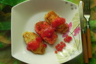 Ньокки из манки с соусом из смородины