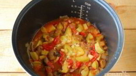 баклажаны и кабачки в мультиварке