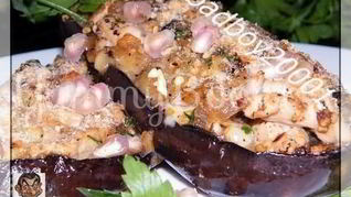 Баклажаны с мясной начинкой