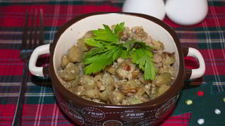 Баклажаны, жареные с фаршем