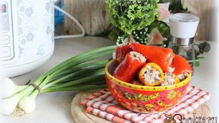 Фаршированные мини-перцы в мультиварке