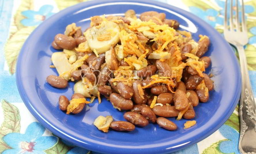 Рецепт фасоли с грибами