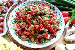 Фасоль в чесночно-имбирном соусе