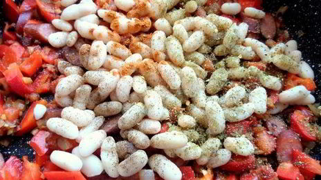 фасоль в чесночно-имбирном соусе