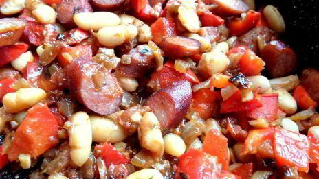 фасоль в чесночно-имбирном соусе