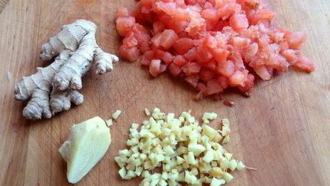 фасоль в чесночно-имбирном соусе