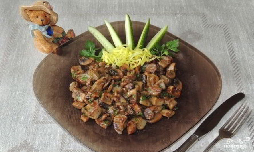 Рецепт грибных баклажанов