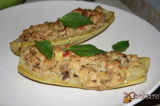 Кабачки с сочной начинкой