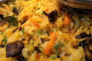 Капуста с опятами