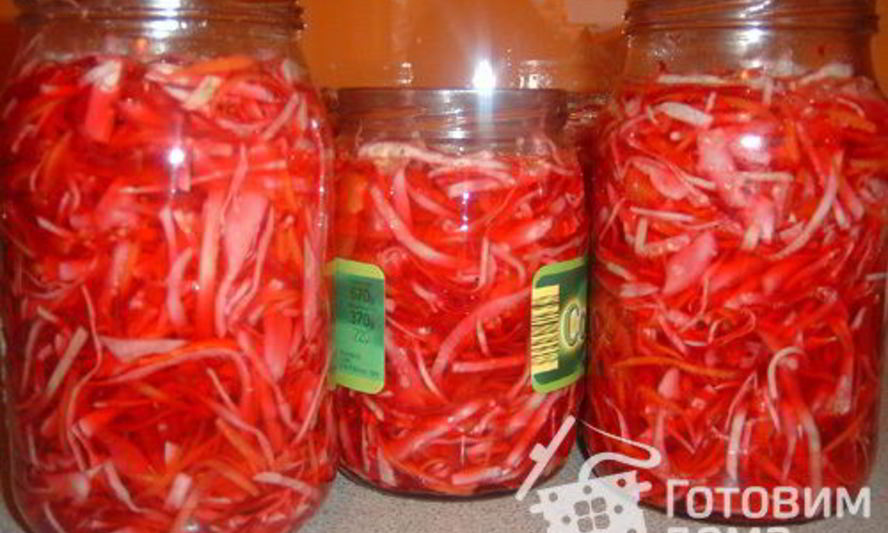 Рецепт капусты со свеклой розовенькая