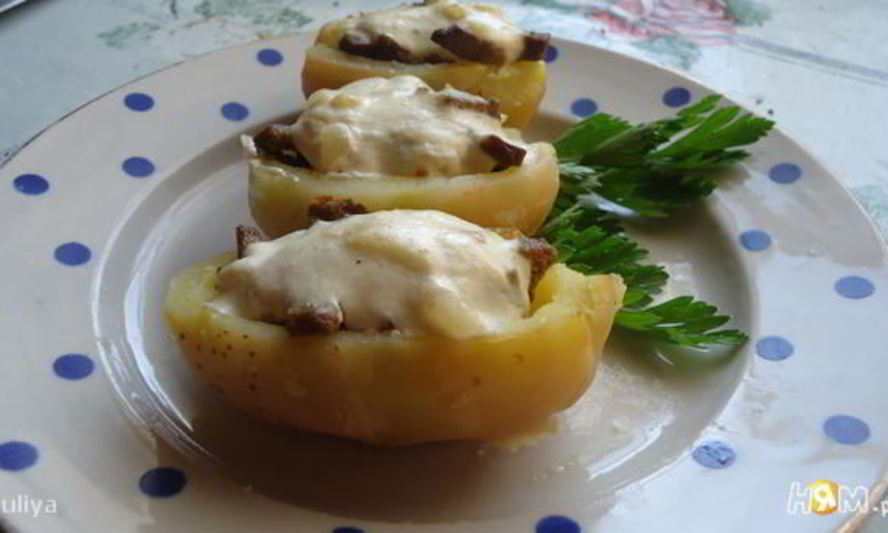 Рецепт картофеля фаршированного