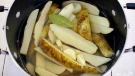 картошка на гриле