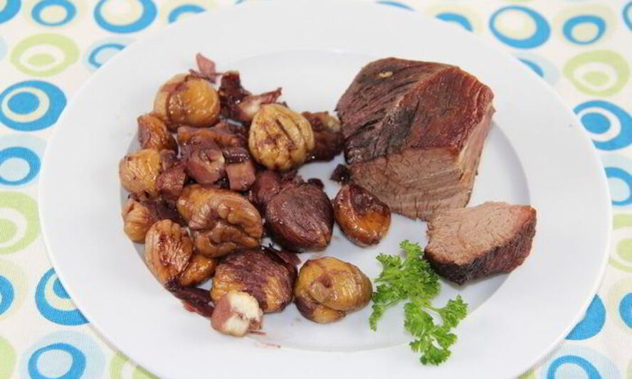 Рецепт каштанов, тушенных в красном вине