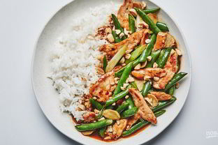 Курочка со стручковой фасолью