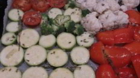 овощи на гриле в духовке