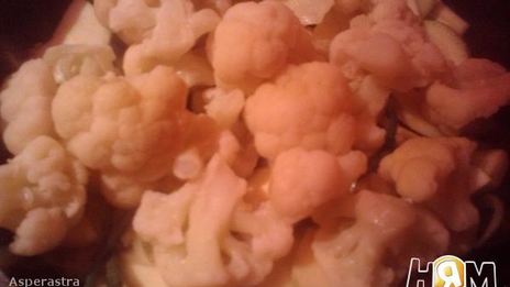 овощи с фасолью в сливках