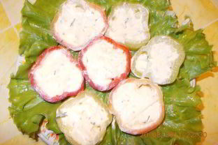 Перчик, фаршированный творогом