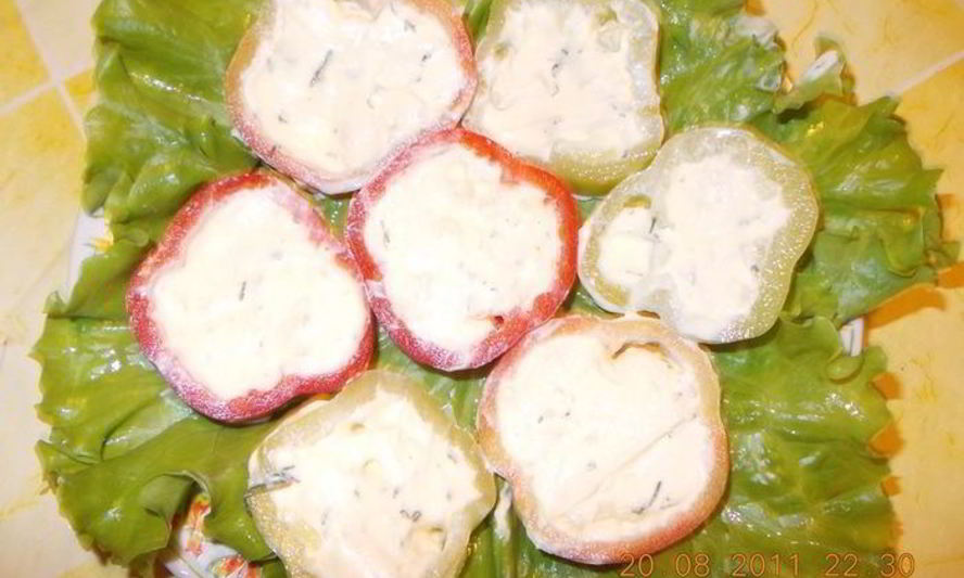 Рецепт перчика, фаршированного творогом