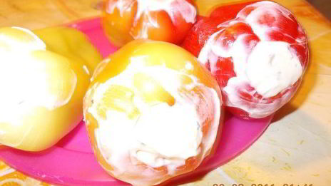 перчик, фаршированный творогом