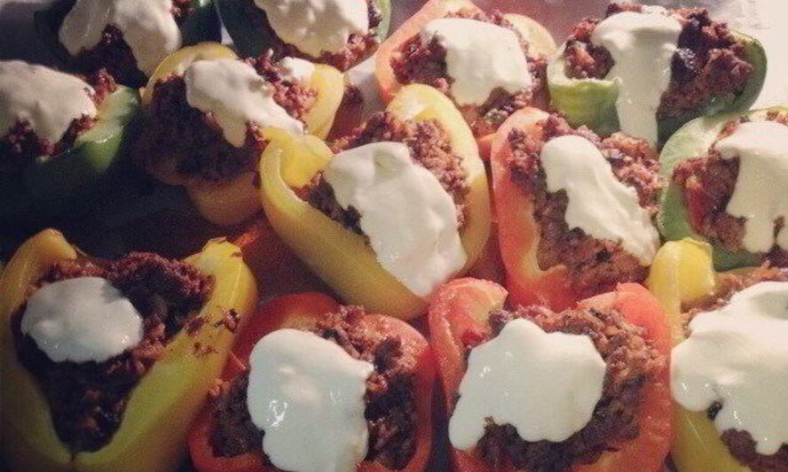 Рецепт перца, фаршированного бараньим и говяжьим фаршем