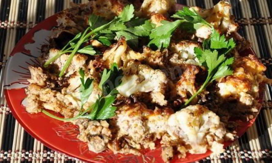 Рецепт цветной капусты с сыром и виски