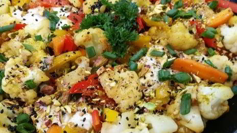 цветная капуста с яйцами