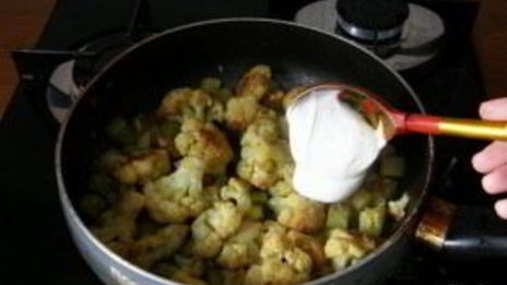 цветная капуста жареная в сметане